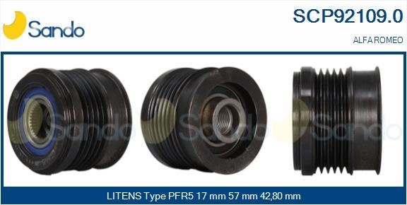 Sando SCP92109.0 Belt pulley generator SCP921090: Buy near me in Poland at 2407.PL - Good price!