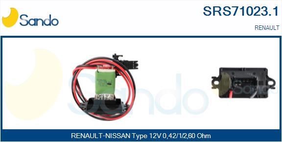 Sando SRS71023.1 Resistor, interior blower SRS710231: Buy near me in Poland at 2407.PL - Good price!