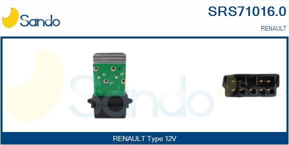Sando SRS71016.0 Resistor, interior blower SRS710160: Buy near me in Poland at 2407.PL - Good price!