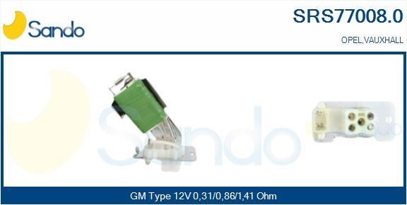 Sando SRS77008.0 Resistor, interior blower SRS770080: Buy near me at 2407.PL in Poland at an Affordable price!