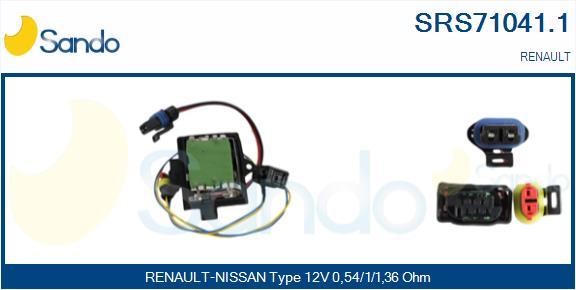 Sando SRS71041.1 Resistor, interior blower SRS710411: Buy near me in Poland at 2407.PL - Good price!