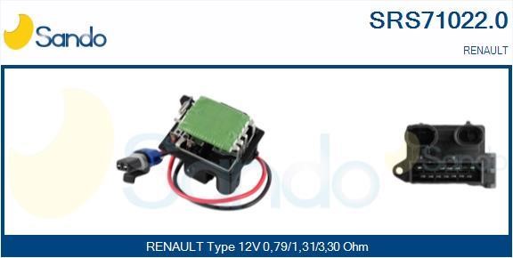 Sando SRS71022.0 Resistor, interior blower SRS710220: Buy near me in Poland at 2407.PL - Good price!