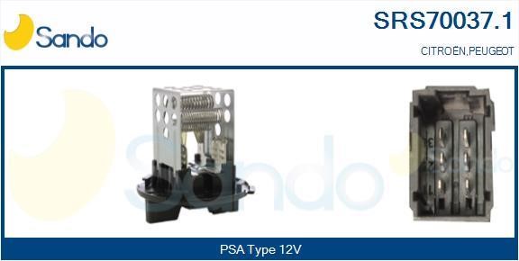 Sando SRS70037.1 Сопротивление, вентилятор салона SRS700371: Отличная цена - Купить в Польше на 2407.PL!