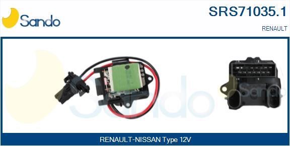 Sando SRS71035.1 Resistor, interior blower SRS710351: Buy near me in Poland at 2407.PL - Good price!