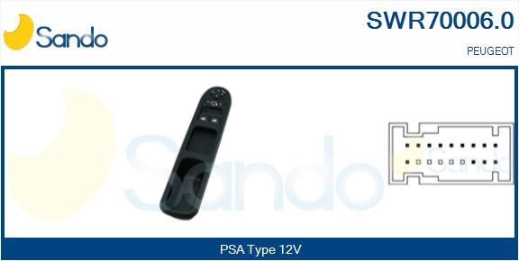 Sando SWR70006.0 Power window button SWR700060: Buy near me in Poland at 2407.PL - Good price!