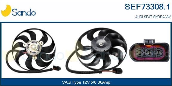 Sando SEF73308.1 Вентилятор радиатора охлаждения SEF733081: Отличная цена - Купить в Польше на 2407.PL!