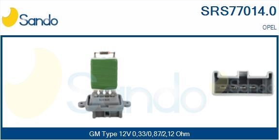 Sando SRS77014.0 Resistor, interior blower SRS770140: Buy near me at 2407.PL in Poland at an Affordable price!