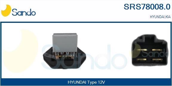 Sando SRS78008.0 Сопротивление, вентилятор салона SRS780080: Отличная цена - Купить в Польше на 2407.PL!