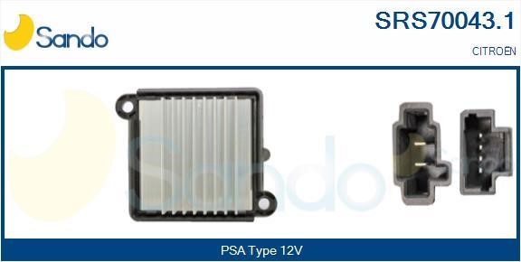 Sando SRS70043.1 Resistor, interior blower SRS700431: Buy near me in Poland at 2407.PL - Good price!