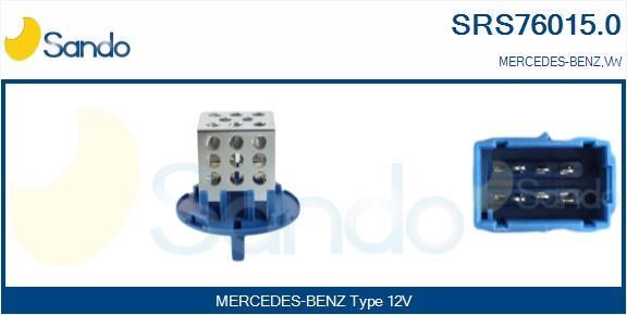 Sando SRS76015.0 Resistor, interior blower SRS760150: Buy near me in Poland at 2407.PL - Good price!