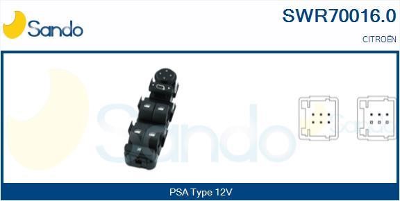 Sando SWR70016.0 Power window button SWR700160: Buy near me in Poland at 2407.PL - Good price!