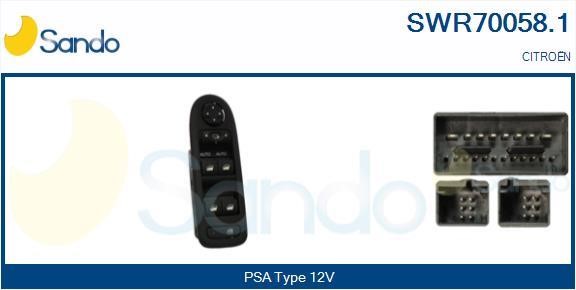 Sando SWR70058.1 Power window button SWR700581: Buy near me in Poland at 2407.PL - Good price!