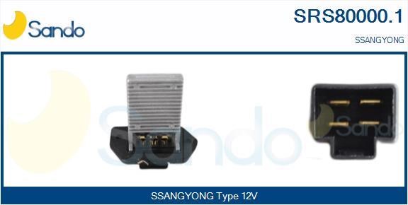 Sando SRS80000.1 Resistor, interior blower SRS800001: Buy near me in Poland at 2407.PL - Good price!