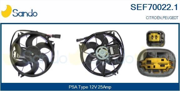 Sando SEF70022.1 Электродвигатель, вентилятор радиатора SEF700221: Отличная цена - Купить в Польше на 2407.PL!