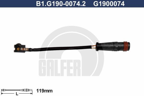 Galfer B1G19000742 Датчик износа тормозных колодок B1G19000742: Купить в Польше - Отличная цена на 2407.PL!