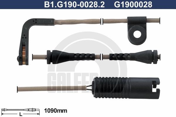 Galfer B1G19000282 Warning contact, brake pad wear B1G19000282: Buy near me in Poland at 2407.PL - Good price!