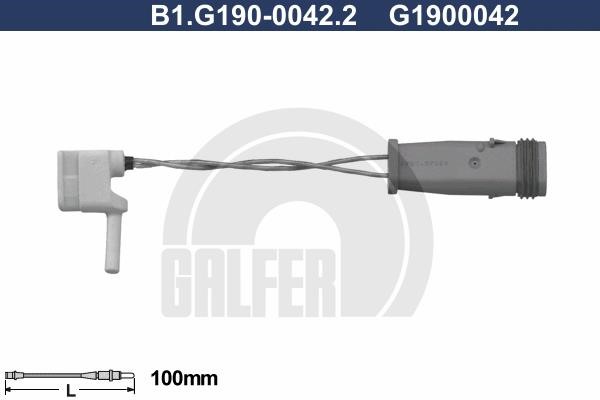 Galfer B1G19000422 Warning contact, brake pad wear B1G19000422: Buy near me in Poland at 2407.PL - Good price!