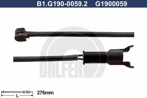Galfer B1G19000592 Warning contact, brake pad wear B1G19000592: Buy near me in Poland at 2407.PL - Good price!