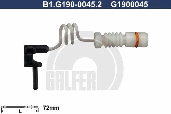 Galfer B1G19000452 Датчик износа тормозных колодок B1G19000452: Отличная цена - Купить в Польше на 2407.PL!
