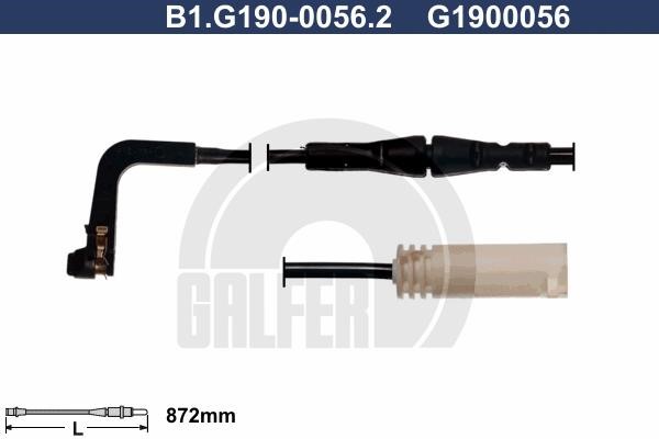 Galfer B1G19000562 Warning contact, brake pad wear B1G19000562: Buy near me at 2407.PL in Poland at an Affordable price!