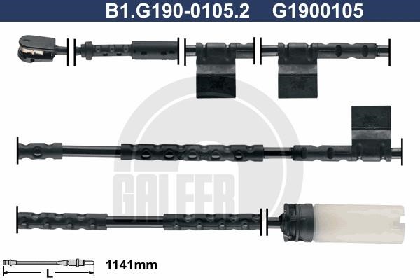 Galfer B1G19001052 Warning contact, brake pad wear B1G19001052: Buy near me in Poland at 2407.PL - Good price!