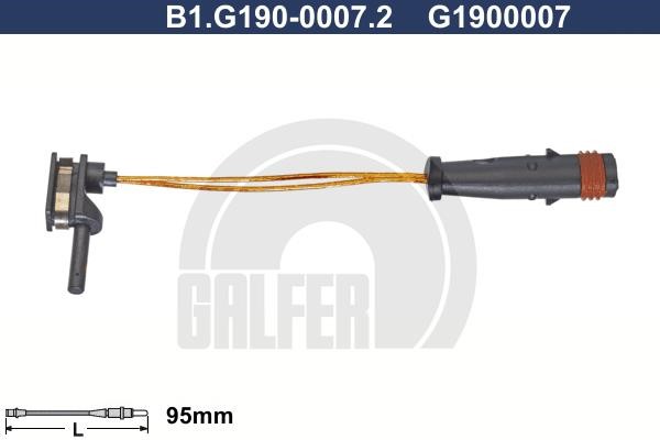 Galfer B1G19000072 Датчик износа тормозных колодок B1G19000072: Купить в Польше - Отличная цена на 2407.PL!