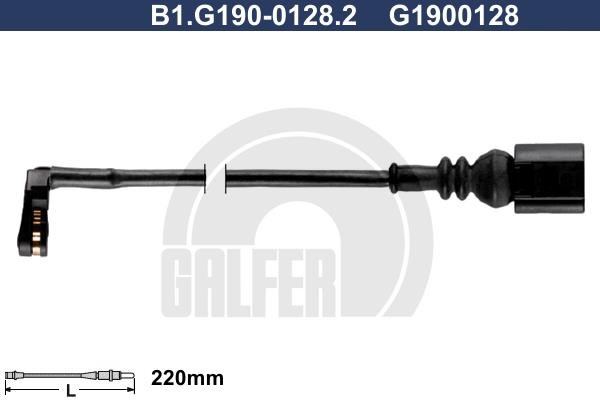 Galfer B1.G190-0128.2 Датчик износа тормозных колодок B1G19001282: Отличная цена - Купить в Польше на 2407.PL!