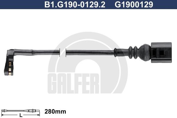 Galfer B1.G190-0129.2 Warning contact, brake pad wear B1G19001292: Buy near me in Poland at 2407.PL - Good price!
