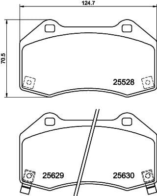 Hella-Pagid 8DB 355 025-891 Brake Pad Set, disc brake 8DB355025891: Buy near me in Poland at 2407.PL - Good price!