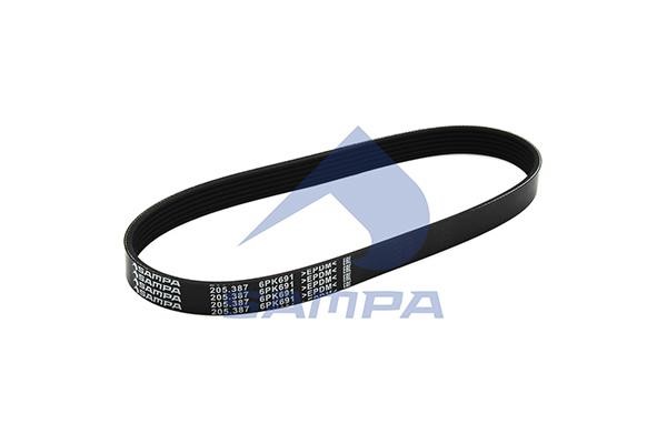 Sampa 205.387 V-Ribbed Belt 205387: Buy near me in Poland at 2407.PL - Good price!