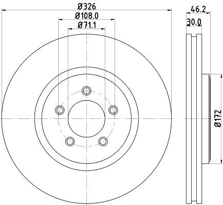 Hella-Pagid 8DD 355 128-881 Bremsscheibe 8DD355128881: Kaufen Sie zu einem guten Preis in Polen bei 2407.PL!