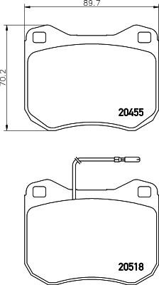 Hella-Pagid 8DB 355 029-201 Klocki hamulcowe, zestaw 8DB355029201: Dobra cena w Polsce na 2407.PL - Kup Teraz!