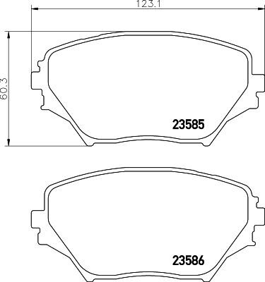 Hella-Pagid 8DB 355 027-721 Klocki hamulcowe, zestaw 8DB355027721: Dobra cena w Polsce na 2407.PL - Kup Teraz!