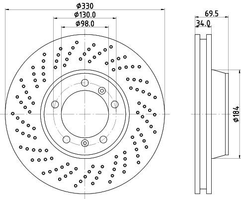 Hella-Pagid 8DD 355 128-561 Bremsscheibe 8DD355128561: Kaufen Sie zu einem guten Preis in Polen bei 2407.PL!