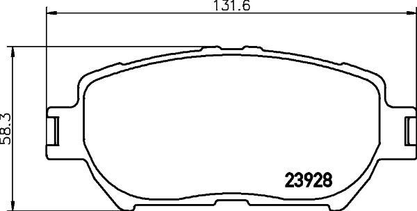 Hella-Pagid 8DB 355 028-051 Scheibenbremsbeläge, Set 8DB355028051: Bestellen Sie in Polen zu einem guten Preis bei 2407.PL!