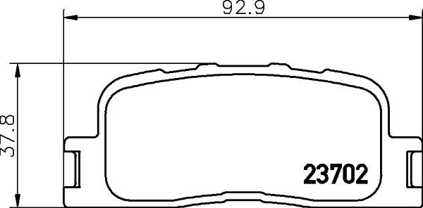 Hella-Pagid 8DB 355 027-861 Тормозные колодки дисковые, комплект 8DB355027861: Отличная цена - Купить в Польше на 2407.PL!