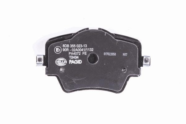 Brake Pad Set, disc brake Hella-Pagid 8DB 355 023-131