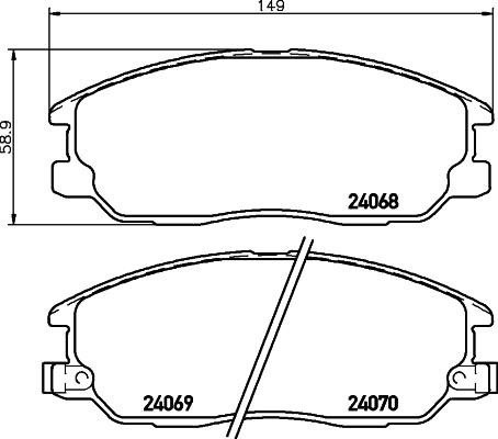 Hella-Pagid 8DB 355 037-361 Scheibenbremsbeläge, Set 8DB355037361: Kaufen Sie zu einem guten Preis in Polen bei 2407.PL!