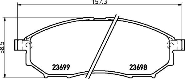 Hella-Pagid 8DB 355 027-851 Scheibenbremsbeläge, Set 8DB355027851: Kaufen Sie zu einem guten Preis in Polen bei 2407.PL!