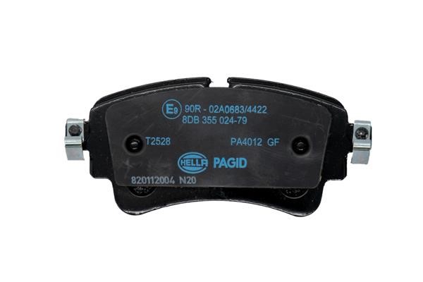 Brake Pad Set, disc brake Hella-Pagid 8DB 355 024-791