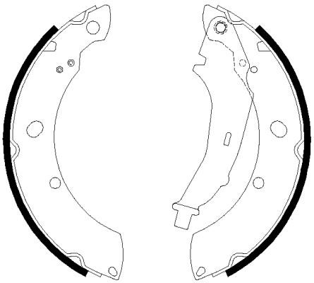 Hella-Pagid 8DA 355 051-311 Brake shoe set 8DA355051311: Buy near me in Poland at 2407.PL - Good price!