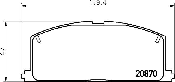 Hella-Pagid 8DB 355 026-821 Klocki hamulcowe, zestaw 8DB355026821: Dobra cena w Polsce na 2407.PL - Kup Teraz!