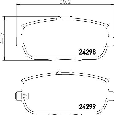 Hella-Pagid 8DB 355 037-071 Гальмівні колодки, комплект 8DB355037071: Приваблива ціна - Купити у Польщі на 2407.PL!