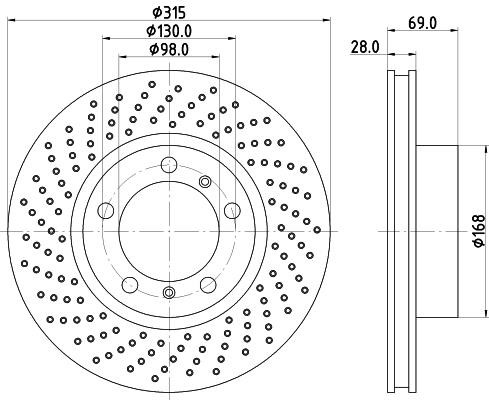 Hella-Pagid 8DD 355 125-051 Bremsscheibe 8DD355125051: Kaufen Sie zu einem guten Preis in Polen bei 2407.PL!