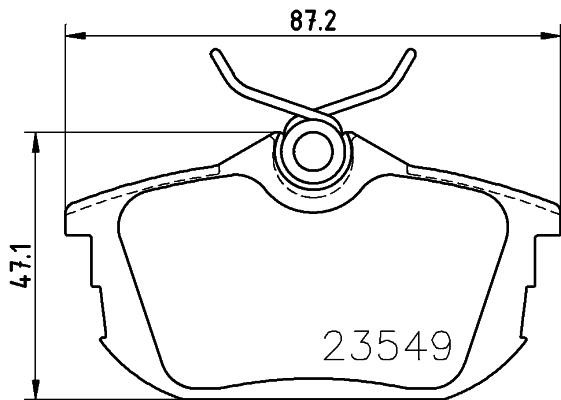 Hella-Pagid 8DB 355 030-371 Brake Pad Set, disc brake 8DB355030371: Buy near me in Poland at 2407.PL - Good price!