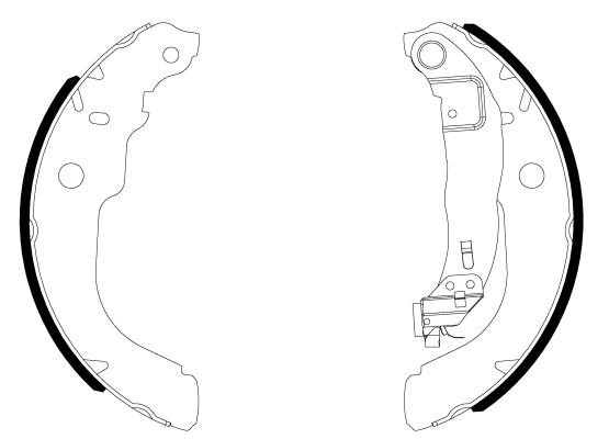 Hella-Pagid 8DB 355 038-001 Колодки тормозные барабанные, комплект 8DB355038001: Отличная цена - Купить в Польше на 2407.PL!