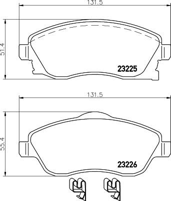 Hella-Pagid 8DB 355 032-501 Klocki hamulcowe, zestaw 8DB355032501: Dobra cena w Polsce na 2407.PL - Kup Teraz!