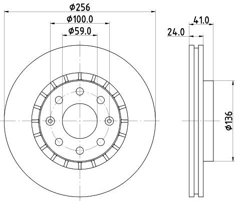 Hella-Pagid 8DD 355 134-251 Диск гальмівний 8DD355134251: Купити у Польщі - Добра ціна на 2407.PL!