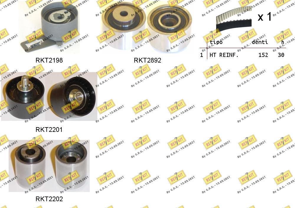 Repkit RKTK1117 Zestaw paska rozrządu RKTK1117: Dobra cena w Polsce na 2407.PL - Kup Teraz!