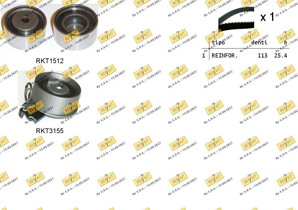 Repkit RKTK1151 Timing Belt Kit RKTK1151: Buy near me in Poland at 2407.PL - Good price!